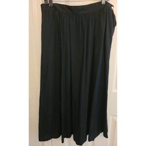 Danielle B Women's Black Long Skirt 16 A Line Career Work Dress Maxi